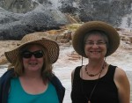 Myra and Cynthia Camilleri in Yellowstone National Park