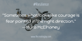 What looks like courage...